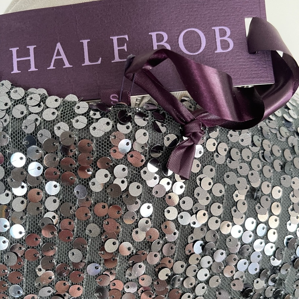 Hale Bob Glittering Black Sequin Mini Dress - Picture 5 of 10